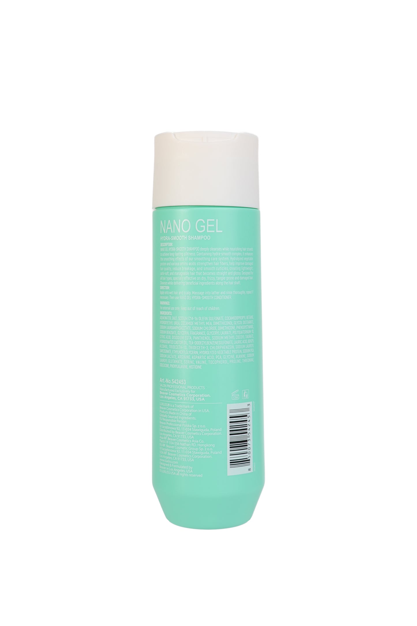 Luxliss Professional Nano Gel Hydra-Smoothing Shampoo 250ml