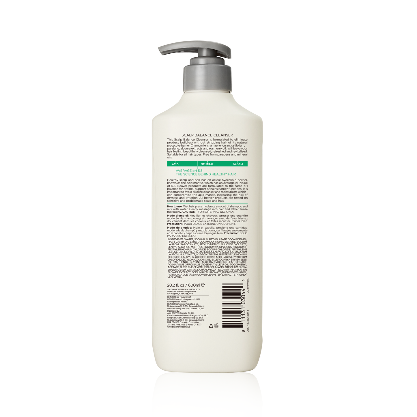 Beaver Professional Oil Detox Scalp Balance Cleanser 600ml