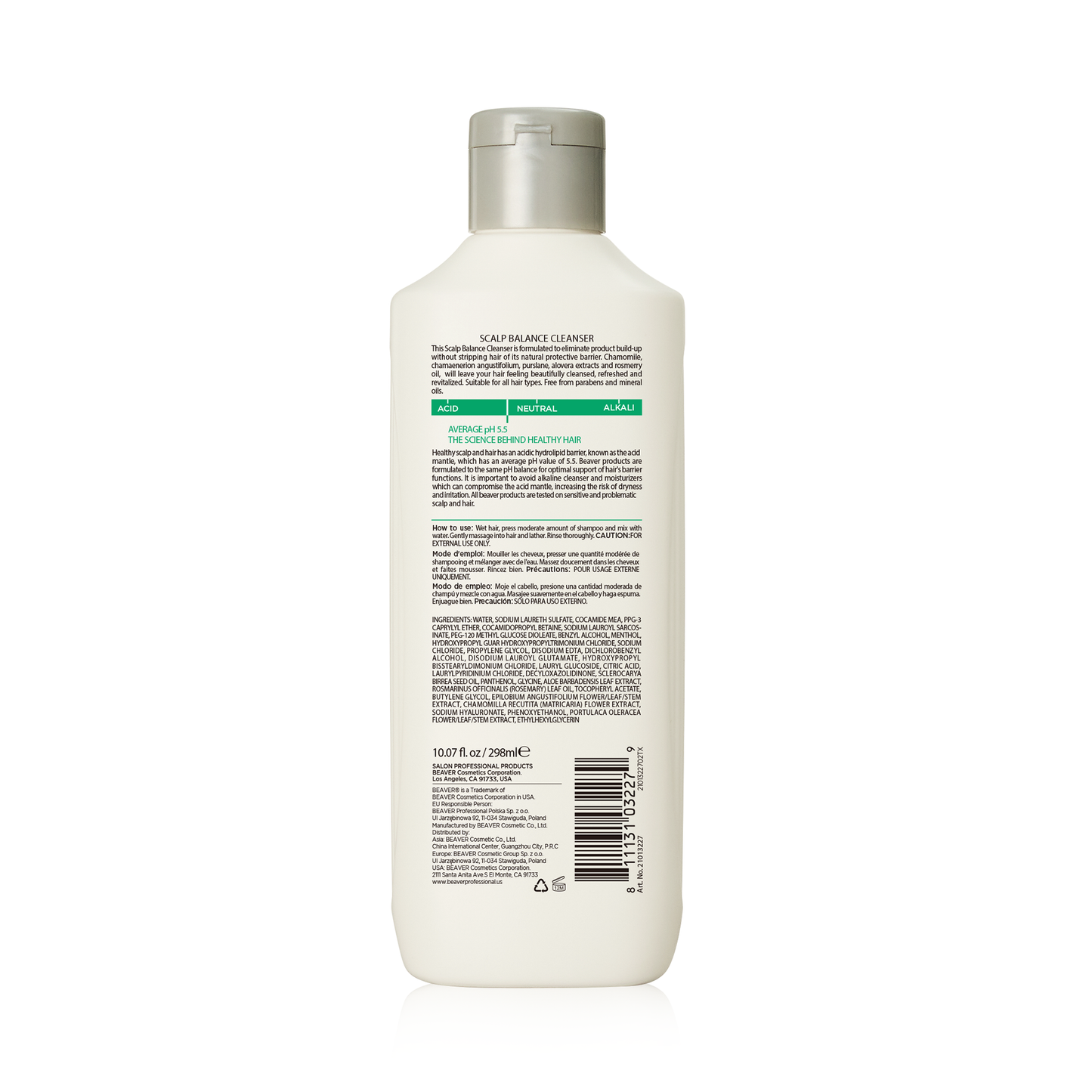 Beaver Professional Oil Detox Scalp Balance Cleanser 298ml